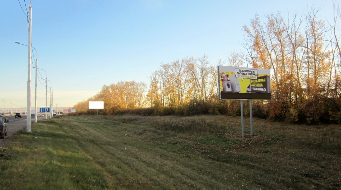 Фотография рекламного носителя, тип: Билборд 3x6, адрес: Трасса М-53, 800 300м, Красноярск, Красноярский край, Россия. Сторона А №799773