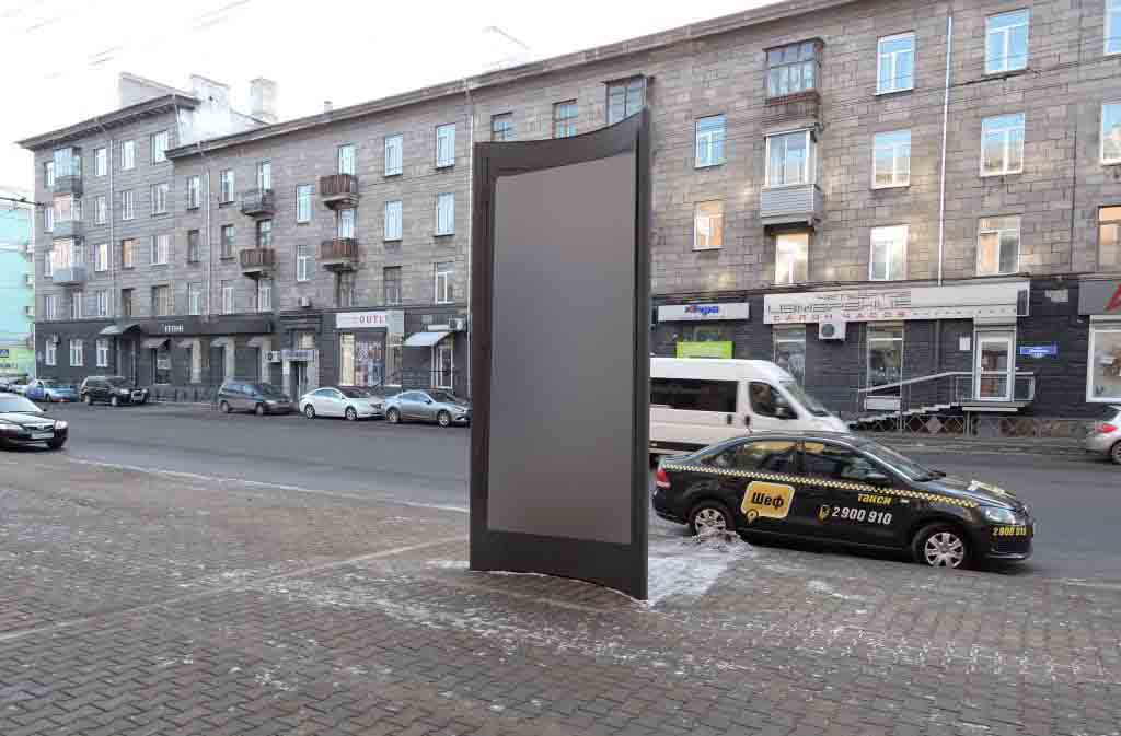 Фотография рекламного носителя, тип: Пиллар 3x1.4, адрес: Ленина ул., д.126, Красноярск, Красноярский край, Россия. Сторона С №544186