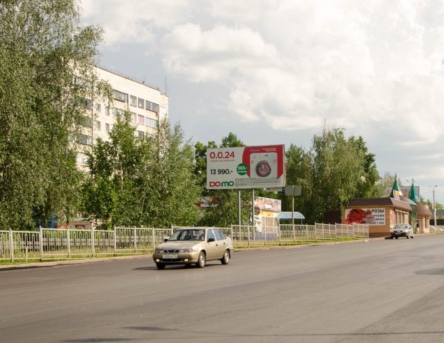 Фотография рекламного носителя, тип: Билборд 3x6, адрес: Альметьевск г., Р. Фахретдина ул., д.27, Альметьевск, Республика Татарстан, Россия. Сторона B №685671