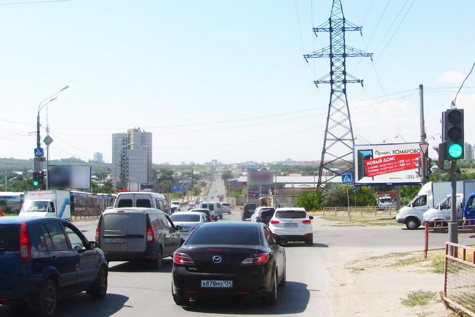 Фотография рекламного носителя, тип: Билборд 3x6, адрес: Маршала Еременко ул. Х Менделеева ул., Волгоград, Волгоградская область, Россия. Сторона А №337511