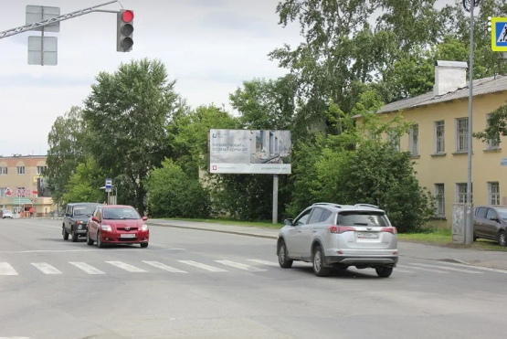 Фотография рекламного носителя, тип: Билборд 3x6, адрес: Библиотечная ул., д.56, Екатеринбург, Свердловская область, Россия. Сторона A №809498