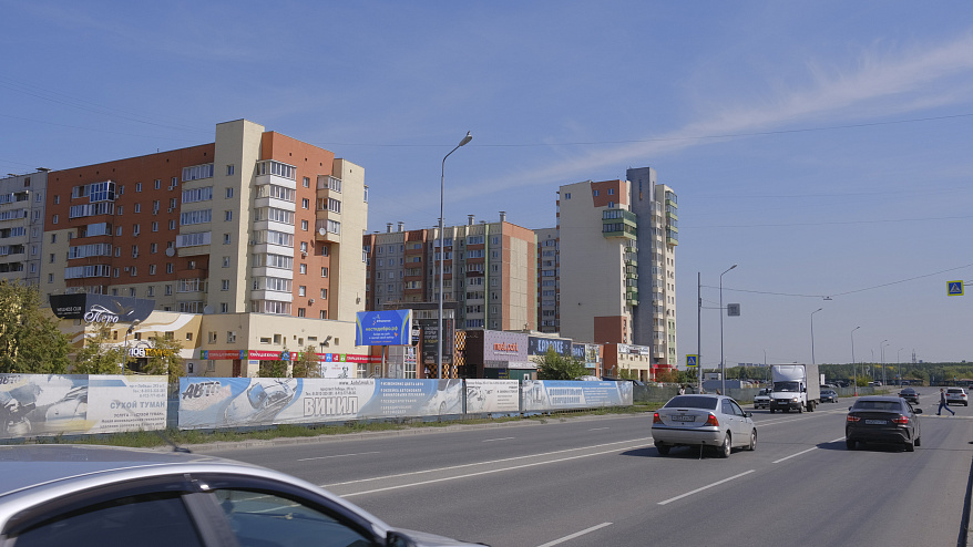 Фотография рекламного носителя, тип: Билборд 3x6, адрес: Ак. Королева ул., д.14, Челябинск, Челябинская область, Россия. Сторона В №367370