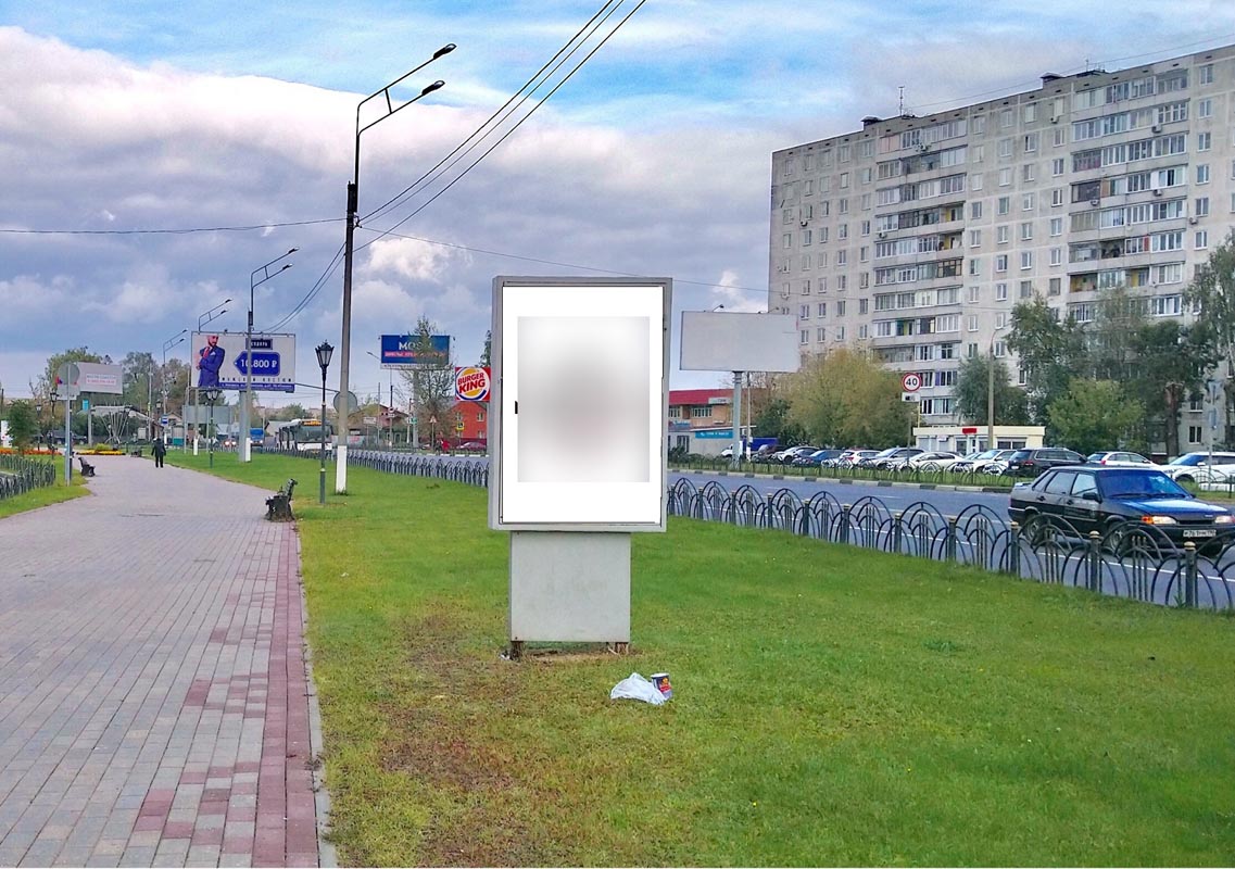 Фотография рекламного носителя, тип: Ситиформат 1.8x1.2, адрес: Декабристов ул., д.7, Ногинск, Московская область, Россия. Сторона Б №863591