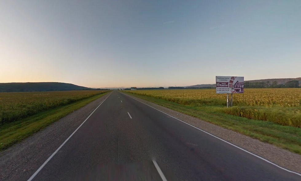 Фотография рекламного носителя, тип: Билборд 3x6, адрес: Майкоп-Гузерипль-Лаго-Наки а/д, 18 250м, Майкоп, Республика Адыгея, Россия. Сторона А №854396