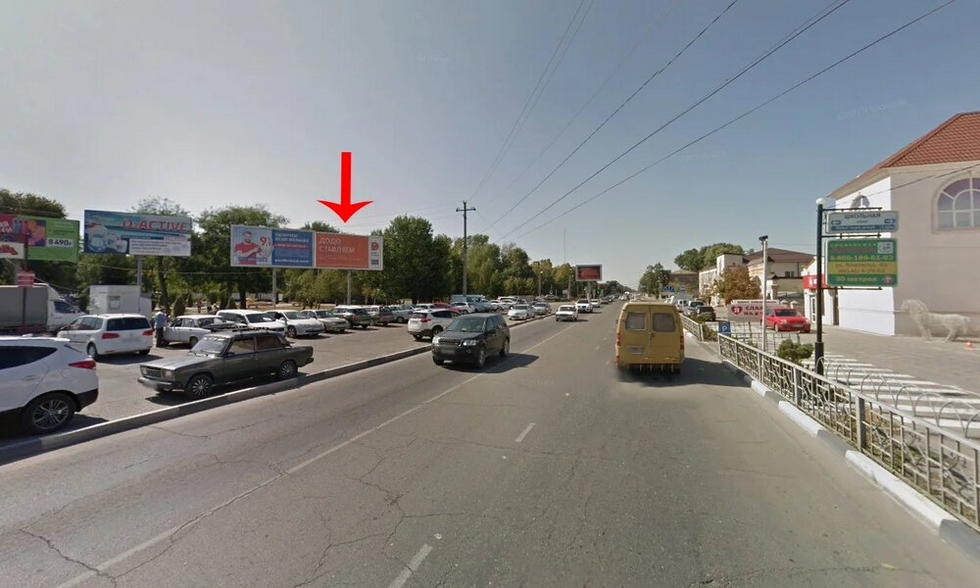 Фотография рекламного носителя, тип: Билборд 3x6, адрес: Ковтюха ул. Х Дзержинского ул., поз.2, Славянск-на-Кубани, Краснодарский край, Россия. Сторона Б1-Б3 №1026128