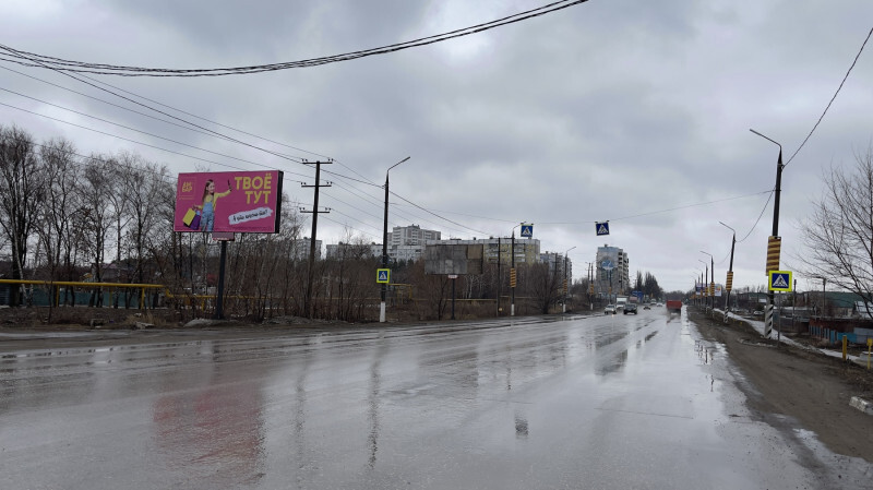 Фотография рекламного носителя, тип: Билборд 3x6, адрес: Шоссейная ул. Х Воскресенская ул., Новокуйбышевск, Самарская область, Россия. Сторона B №1085151