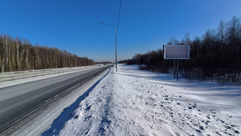 Фотография рекламного носителя, тип: Билборд 3x6, адрес: М53 а/д, 747 000м, Красноярск, Красноярский край, Россия. Сторона А №1085015