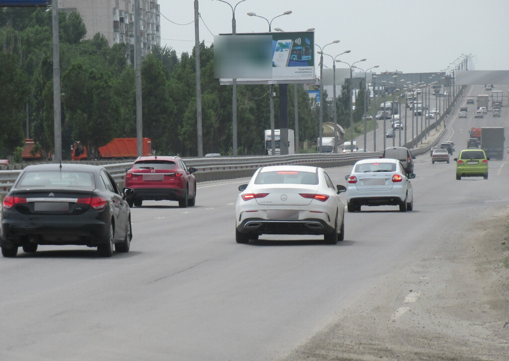 Фотография рекламного носителя, тип: Билборд 3x6, адрес: 3-я Продольная магистраль Х Землячки ул., д.27К, Волгоград, Волгоградская область, Россия. Сторона А1 (А) №1000476