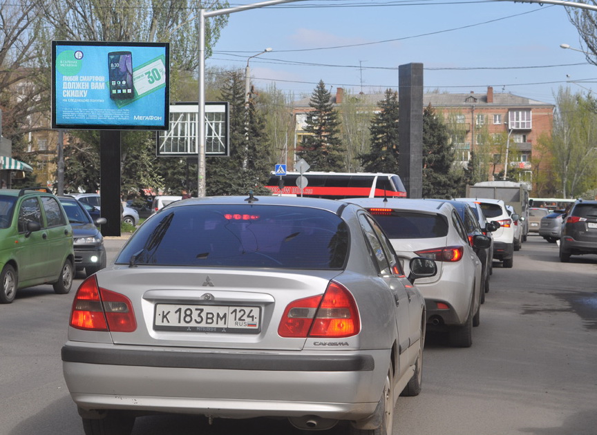Фотография рекламного носителя, тип: Ситиборд 2.7x3.7, адрес: Мечникова ул., д.65 Х Ивановского ул., д.40, Ростов-на-Дону, Ростовская область, Россия. Сторона B1-B5 №781914