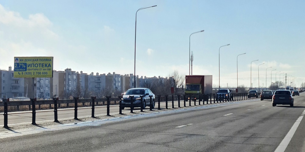 Фотография рекламного носителя, тип: Билборд 3x6, адрес: Западный подъезд а/д, 7 040м, Ростов-на-Дону, Ростовская область, Россия. Сторона Б №1073510