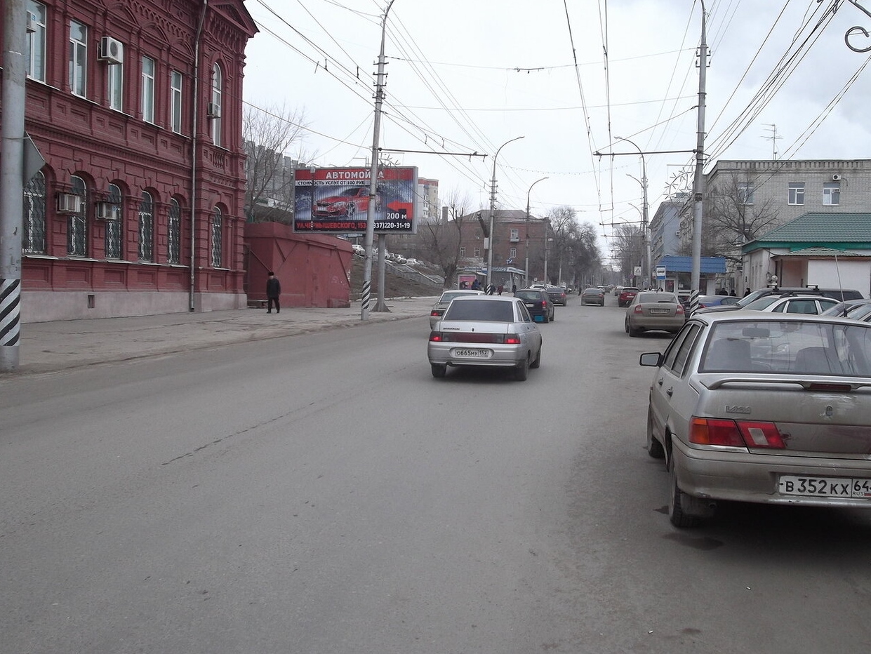 Фотография рекламного носителя, тип: Билборд 3x6, адрес: Чернышевского ул. Х Радищева ул., Саратов, Саратовская область, Россия. Сторона B №837700