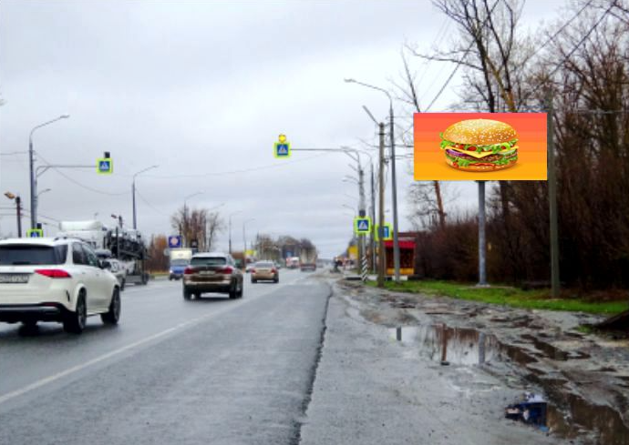 Фотография рекламного носителя, тип: Билборд 3x6, адрес: Московское ш., 120 100м от поста ДПС, Рязанская область, Россия. Сторона А №1075611