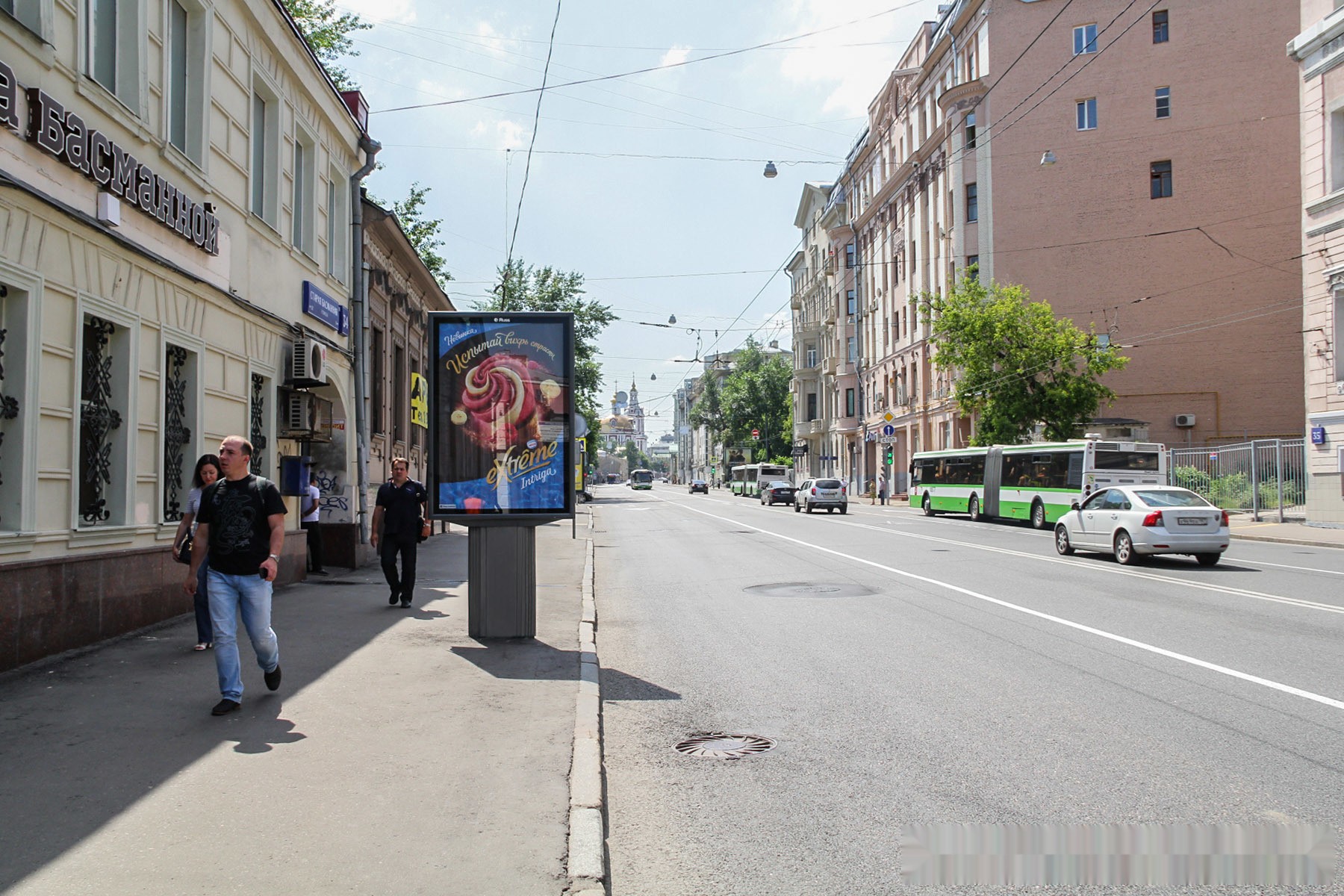 Фотография рекламного носителя, тип: Ситиформат 1.8x1.2, адрес: Басманная Старая ул., д.34, Москва, Россия. Сторона Б №334630