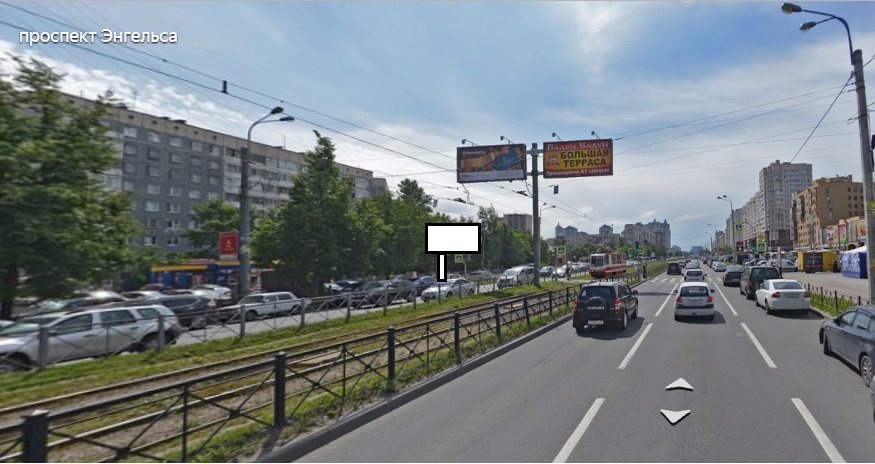 Фотография рекламного носителя, тип: Билборд 3x6, адрес: Энгельса пр-т., д.140, Санкт-Петербург, Россия. Сторона Б №708165