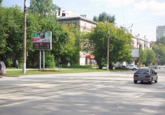 Фотография рекламного носителя, тип: Ситиборд 2.7x3.7, адрес: Мира ул., д.14, Пермь, Пермский край, Россия. Сторона B №769843