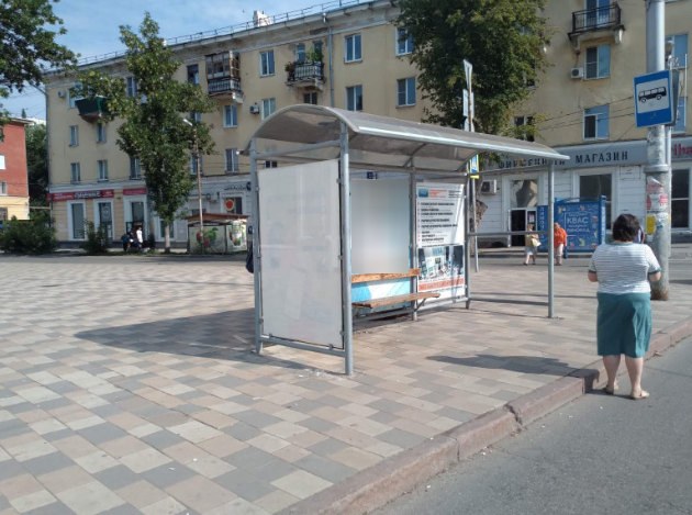 Фотография рекламного носителя, тип: Остановка 1.8x1.2, адрес: Металлургов пр-т., д.78 Х Елизарова ул., Самара, Самарская область, Россия. Сторона B2 №829244