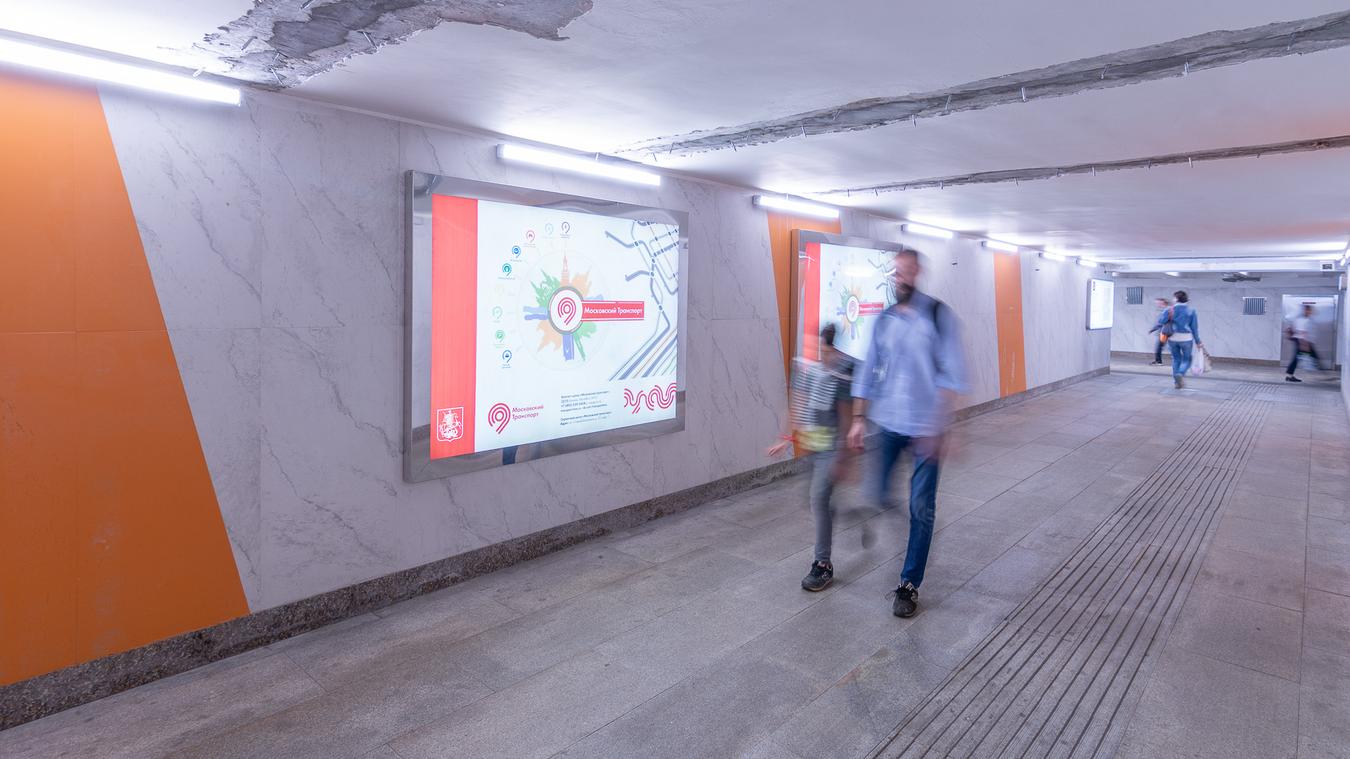 Фотография рекламного носителя, тип: Лайтбокс, адрес: Станция метро «Ясенево», линия Калужско-Рижская, Москва, Россия. Сторона/вариант 32 №821834