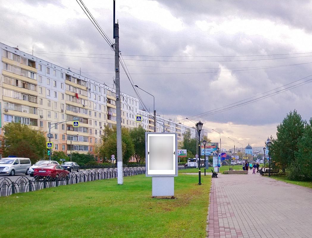 Фотография рекламного носителя, тип: Ситиформат 1.8x1.2, адрес: Декабристов ул., д.7, Ногинск, Московская область, Россия. Сторона А №863590