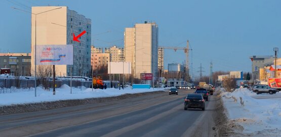 Фотография рекламного носителя, тип: Билборд 3x6, адрес: Северная ул., д.39, стр.34, Нижневартовск, Ханты-Мансийский автономный округ – Югра, Россия. Сторона Б №853773