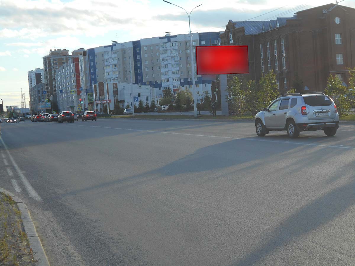 Фотография рекламного носителя, тип: Билборд 3x6, адрес: 30 лет Победы ул., д.47 корп.2, Сургут, Ханты-Мансийский автономный округ – Югра, Россия. Сторона A №882986