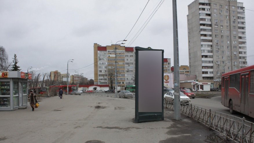 Фотография рекламного носителя, тип: Пиллар 3x1.4, адрес: Горьковское ш., д.4, Казань, Республика Татарстан, Россия. Сторона B №686125
