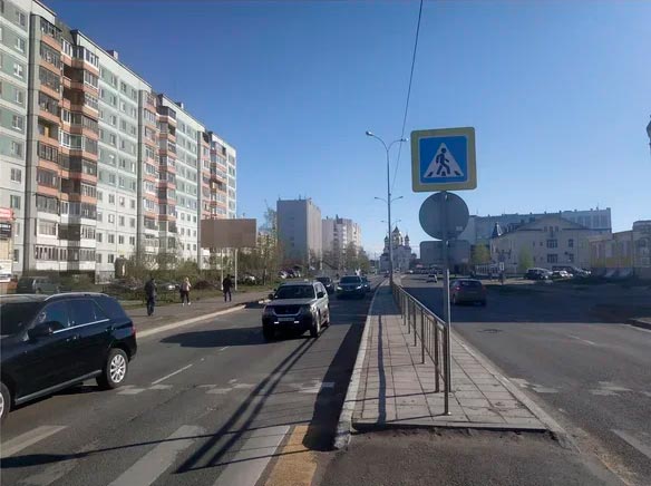 Фотография рекламного носителя, тип: Билборд 3x6, адрес: Выуческого ул. Х Новгородский пр-т., Архангельск, Архангельская область, Россия. Сторона Б №820779