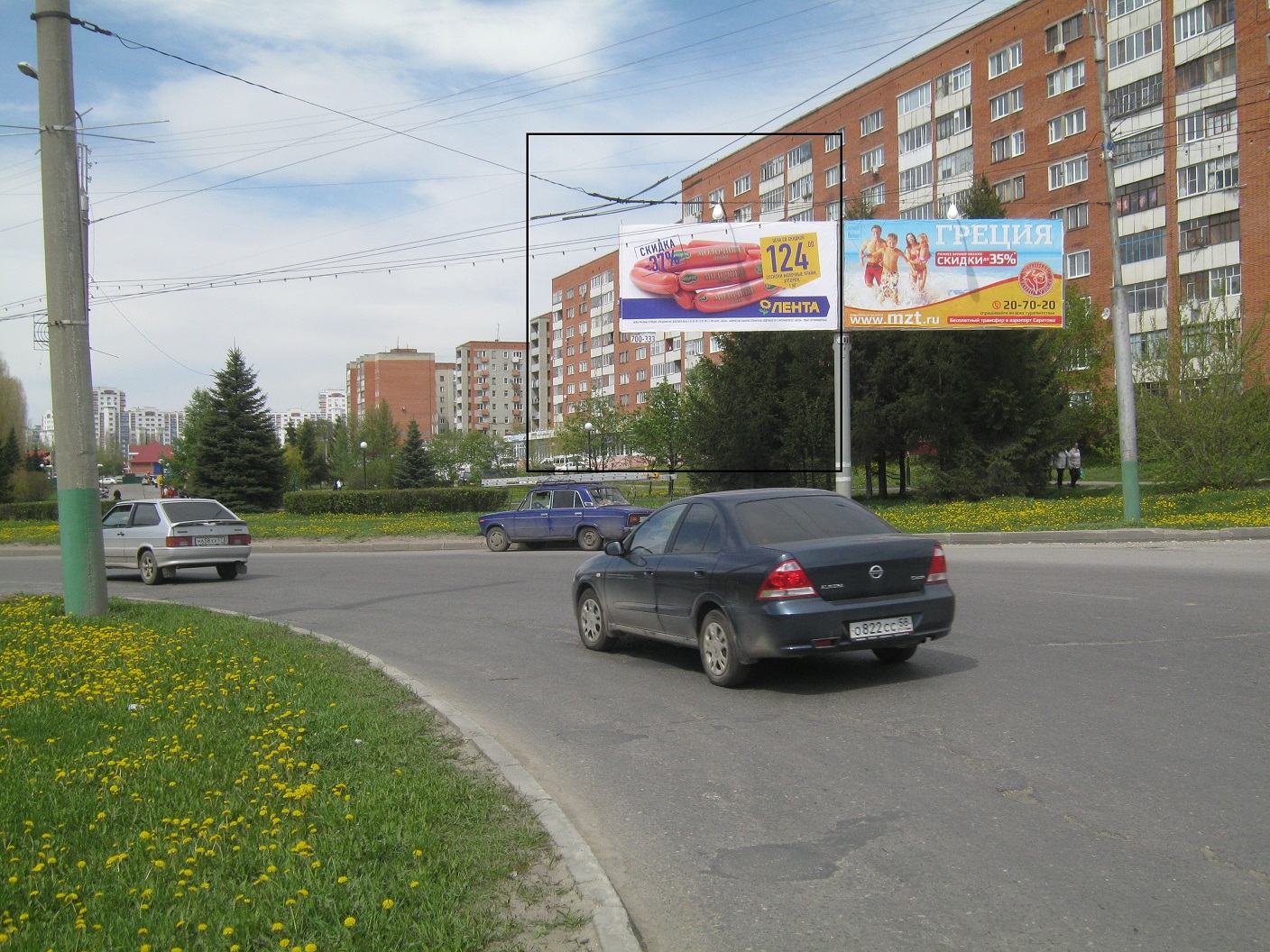 Фотография рекламного носителя, тип: Билборд 3x6, адрес: Строителей пр-т. Х Виноградная ул., Пенза, Пензенская область, Россия. Сторона A1 №424988