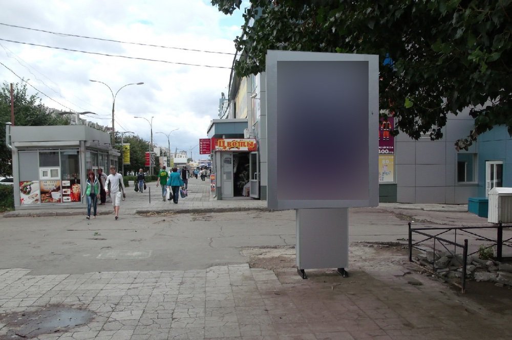 Фотография рекламного носителя, тип: Ситиформат 1.8x1.2, адрес: Ульяновский пр-т., д.12, поз.1, Ульяновск, Ульяновская область, Россия. Сторона A №690752
