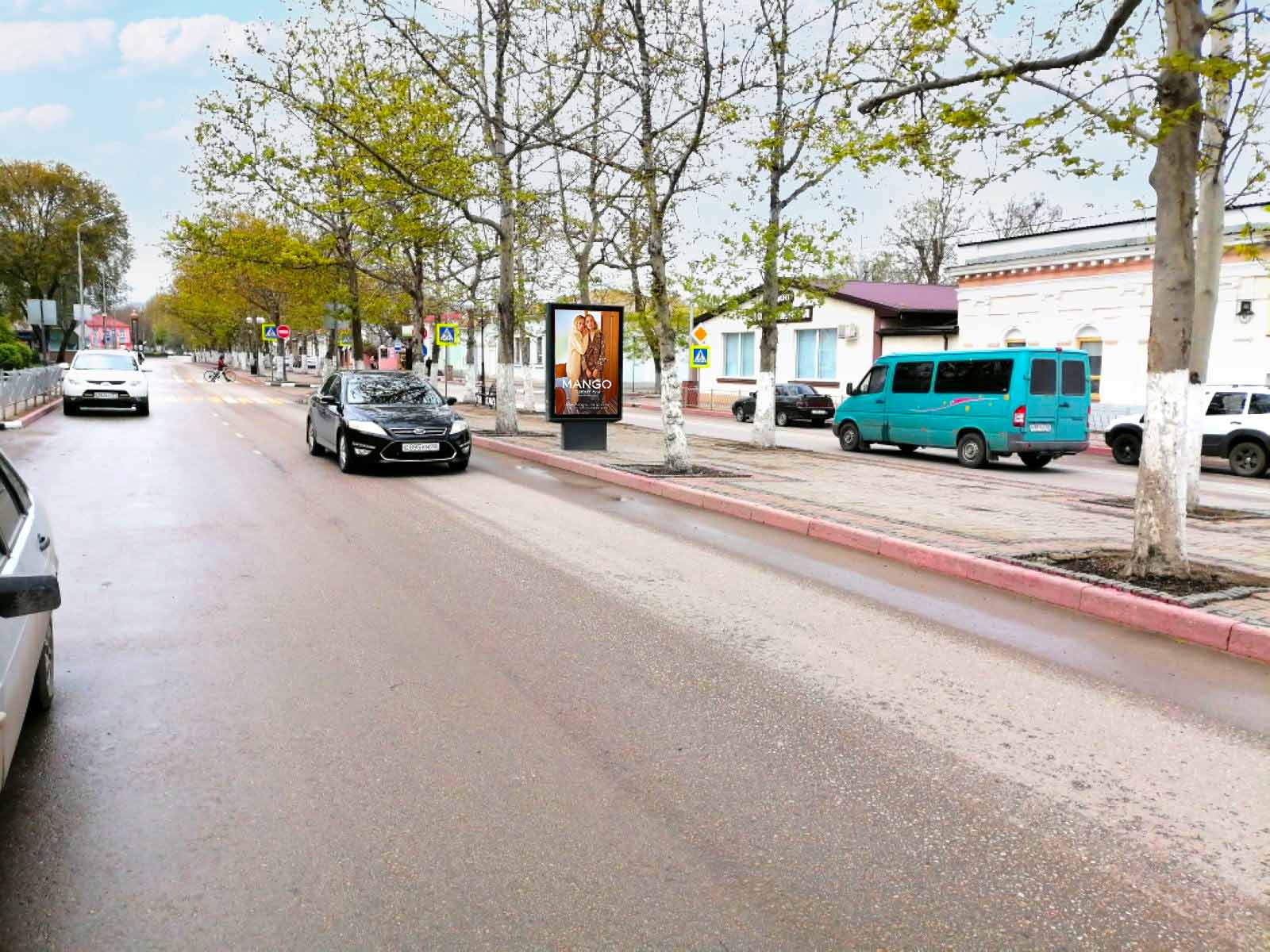 Фотография рекламного носителя, тип: Ситиформат 1.8x1.2, адрес: Пирогова ул., д.4, поз.1, Керчь, Республика Крым, Россия. Сторона A2 №1046896