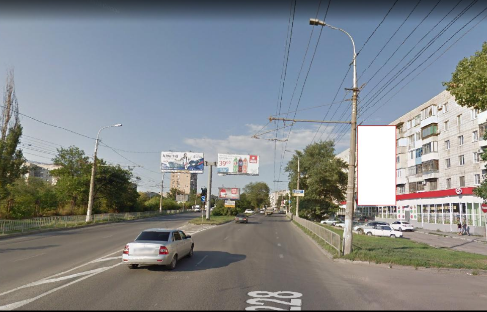 Фотография рекламного носителя, тип: Панель-кронштейн, адрес: Еременко ул., поз.6, Волгоград, Волгоградская область, Россия. Сторона А №1097314