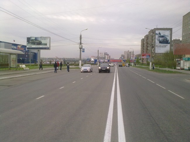 Фотография рекламного носителя, тип: Билборд 3x6, адрес: Ленина пр-т., д.105, Магнитогорск, Челябинская область, Россия. Сторона Б1-Б3 №485162