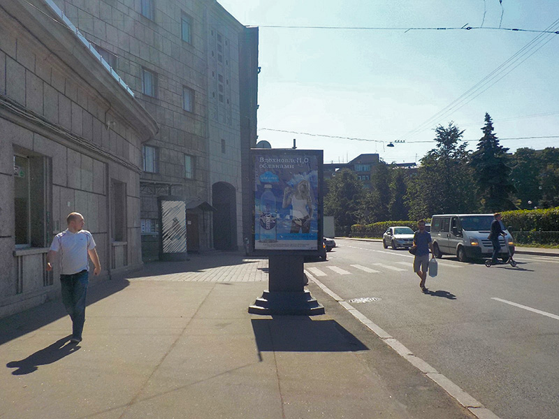 Фотография рекламного носителя, тип: Ситиформат 1.8x1.2, адрес: Малый П.С пр-т., д.89, Санкт-Петербург, Россия. Сторона B №636350