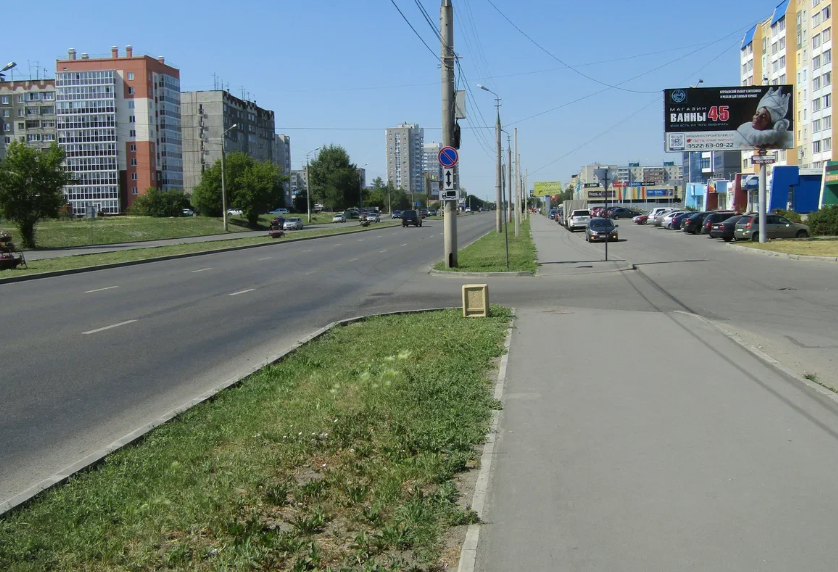 Фотография рекламного носителя, тип: Билборд 3x6, адрес: Голикова пр-т.,4 мкр., д.24, Курган, Курганская область, Россия. Сторона А №589239