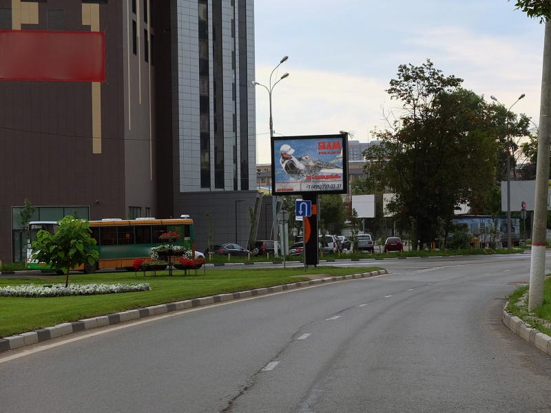 Фотография рекламного носителя, тип: Ситиборд 2.7x3.7, адрес: Новомытищинский пр-т., д.1 корп.2, Мытищи, Московская область, Россия. Сторона Б №571567