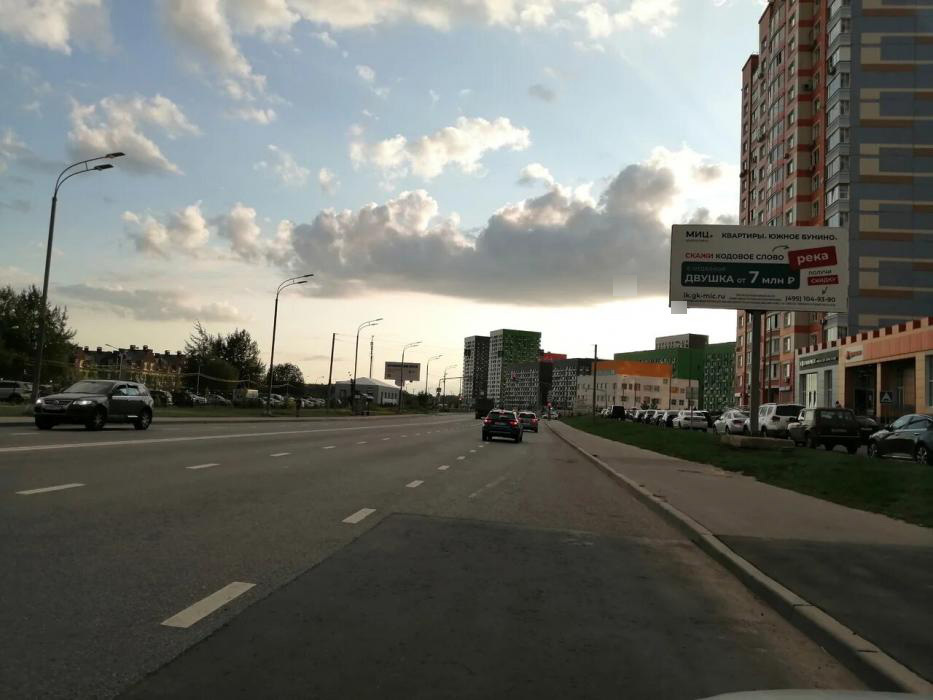Фотография рекламного носителя, тип: Билборд 3x6, адрес: Коммунарка пос., Проектируемый пр-зд №941, Москва, Россия. Сторона А №568524