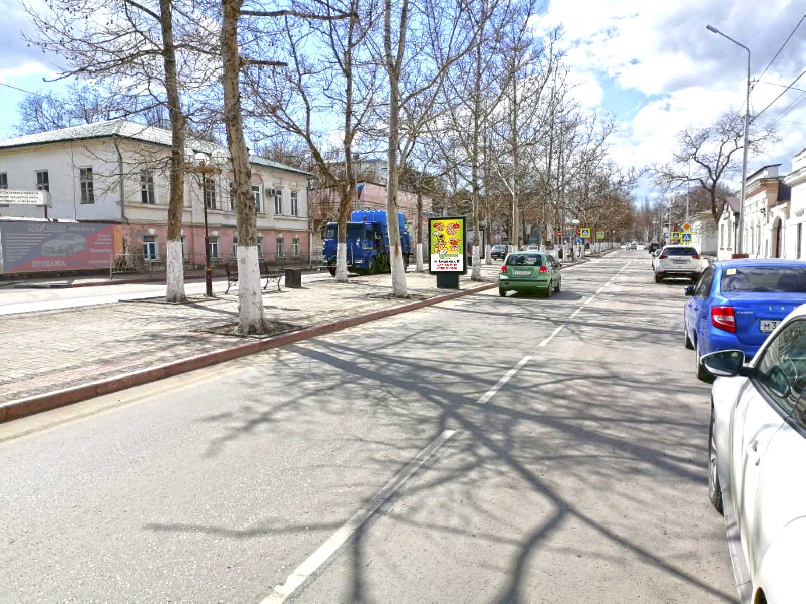 Фотография рекламного носителя, тип: Ситиформат 1.8x1.2, адрес: Пирогова ул., д.15, поз.2, Керчь, Республика Крым, Россия. Сторона A1 №1046897