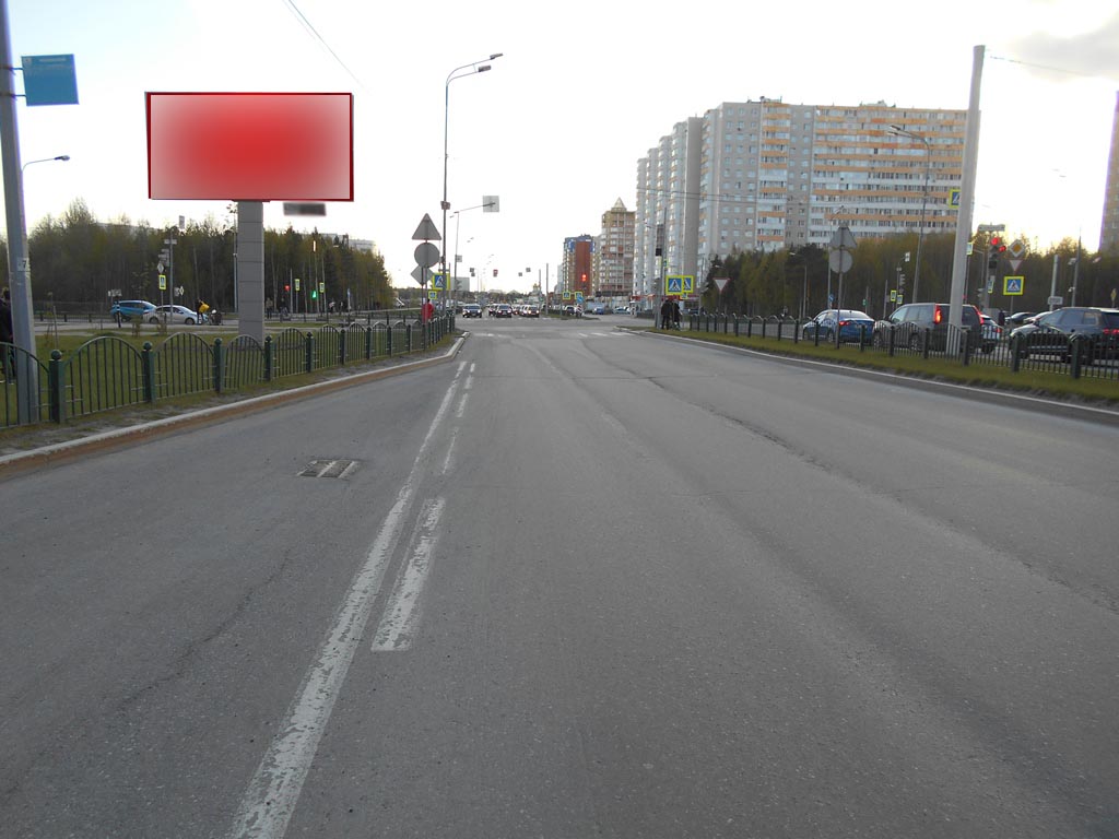 Фотография рекламного носителя, тип: Билборд 3x6, адрес: Университетская ул. Х Иосифа Каролинского ул., д.14/1, Сургут, Ханты-Мансийский автономный округ – Югра, Россия. Сторона Б №960203