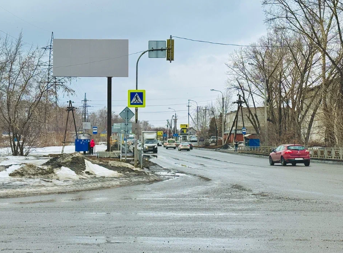 Фотография рекламного носителя, тип: Билборд 3x6, адрес: Трактовая ул., д.41 Х Дальняя ул., Алтайский край, Россия. Сторона Б №1325919