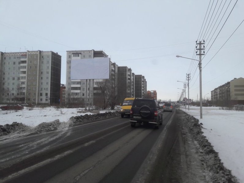 Фотография рекламного носителя, тип: Билборд 3x6, адрес: Трегубенко ул., 150м до перекрестка с Кретова ул., Минусинск, Республика Хакасия, Россия. Сторона Б №745205