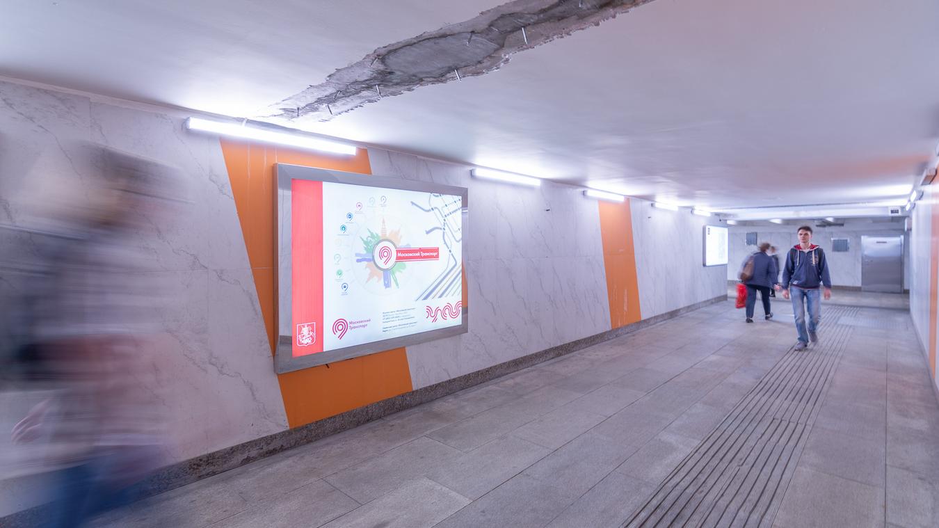 Фотография рекламного носителя, тип: Лайтбокс, адрес: Станция метро «Ясенево», линия Калужско-Рижская, Москва, Россия. Сторона/вариант 31 №821835