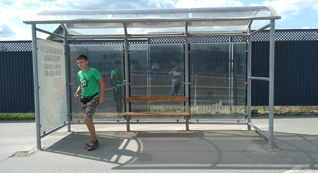 Фотография рекламного носителя, тип: Остановка 1.8x1.2, адрес: Мехзавод пос., 8 квартал ул., д.33 Х Совхозная ул., Самара, Самарская область, Россия. Сторона A1 №828883