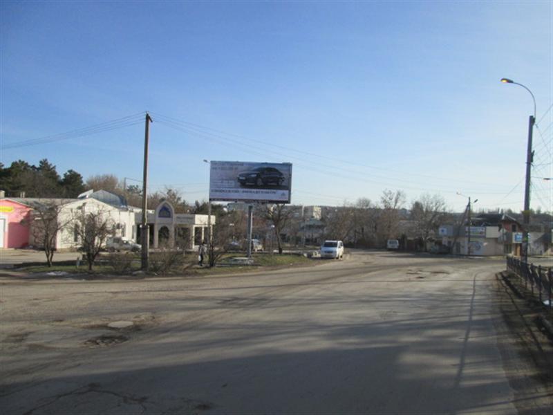 Фотография рекламного носителя, тип: Билборд 3x6, адрес: Беспалова ул., супермаркет АТБ, ресторан Айше, Симферополь, Республика Крым, Россия. Сторона A2 №756008