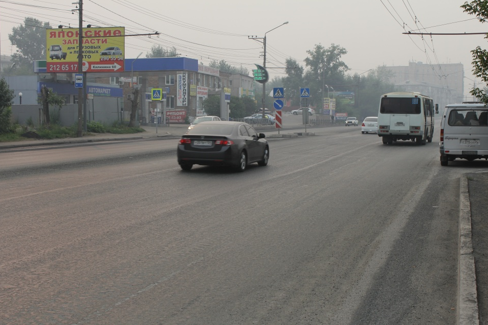 Фотография рекламного носителя, тип: Билборд 3x6, адрес: Калинина ул., д.43б, Красноярск, Красноярский край, Россия. Сторона Б №417522