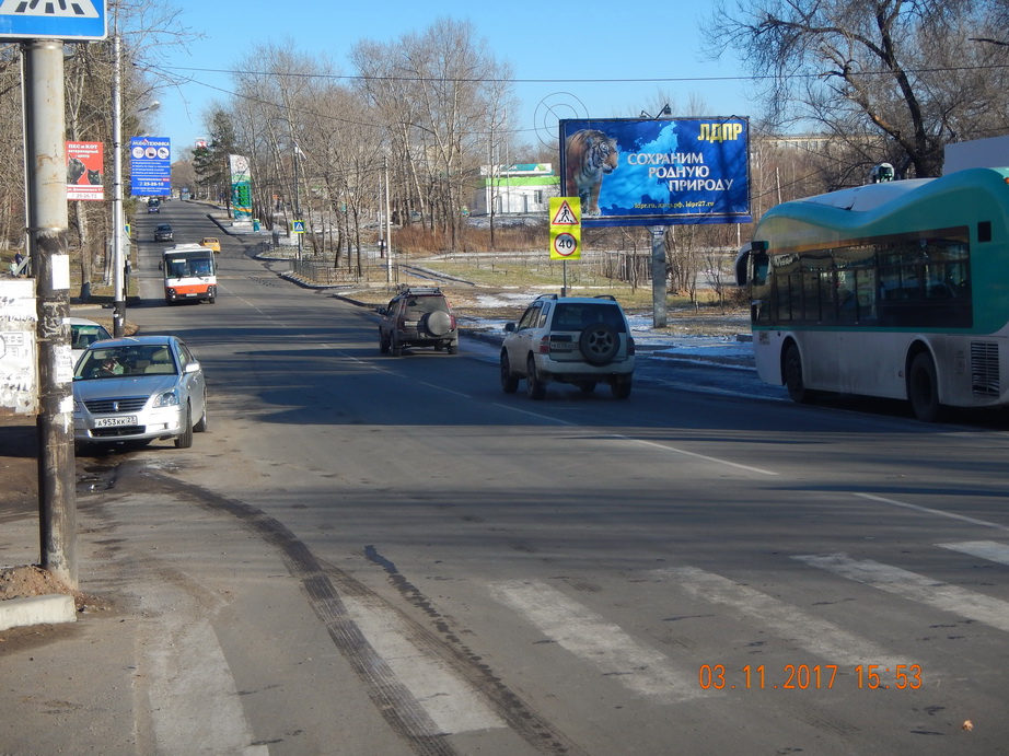 Фотография рекламного носителя, тип: Билборд 3x6, адрес: Даниловского ул., д.14, Хабаровск, Хабаровский край, Россия. Сторона А №482034