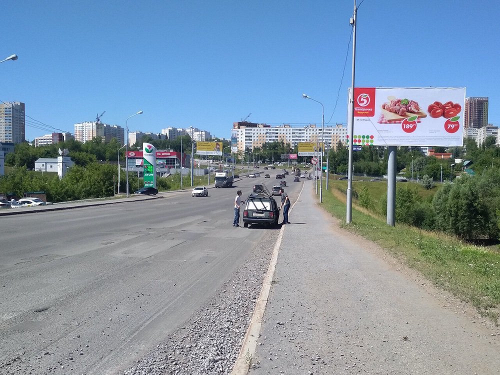 Фотография рекламного носителя, тип: Билборд 3x6, адрес: Сагита Агиша ул., д.2Б, поз.1, Уфа, Республика Башкортостан, Россия. Сторона А №746175