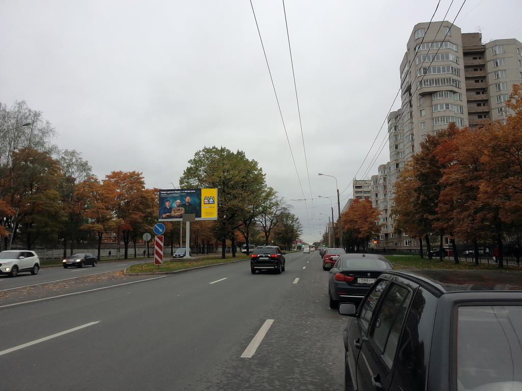 Фотография рекламного носителя, тип: Билборд 3x6, адрес: Непокорённых пр-т., д.12, Санкт-Петербург, Россия. Сторона Аh1-Аh10 №992864