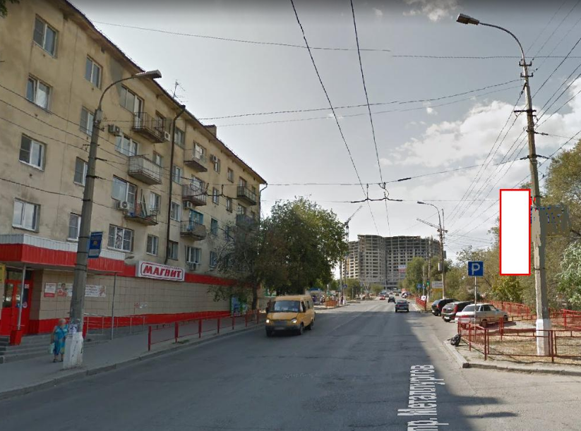 Фотография рекламного носителя, тип: Панель-кронштейн, адрес: Металлургов пр-т., поз.4, Волгоград, Волгоградская область, Россия. Сторона А №1097296