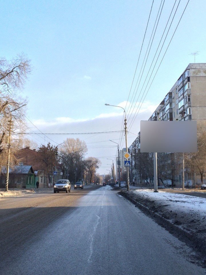 Фотография рекламного носителя, тип: Билборд 3x6, адрес: Б. Горная ул. Х Хвалынская ул., Саратов, Саратовская область, Россия. Сторона А №717660