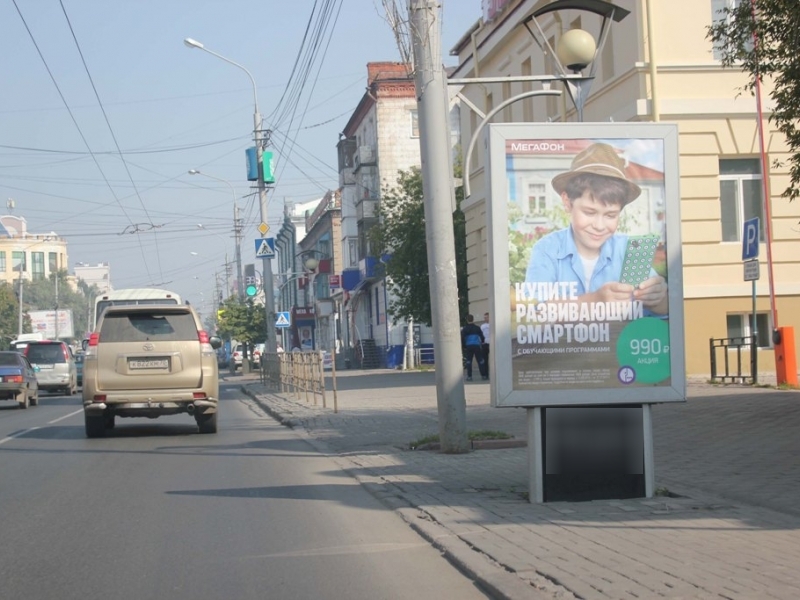 Фотография рекламного носителя, тип: Ситиформат 1.8x1.2, адрес: Ленина пр-т. Х Совпаршкольный пер., д.10, Томск, Томская область, Россия. Сторона A №296969