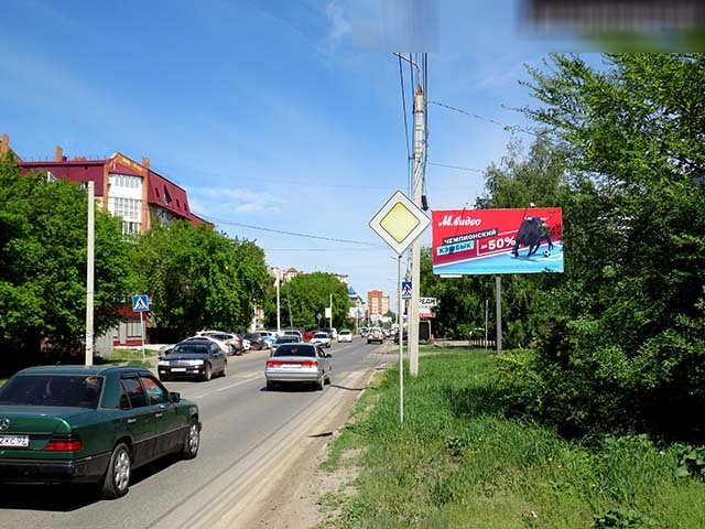 Фотография рекламного носителя, тип: Билборд 3x6, адрес: Куйбышева ул., д.69, Омск, Омская область, Россия. Сторона А №616901